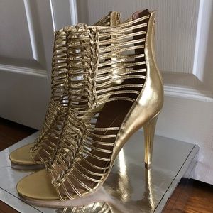 NWT: Sigerson Morrison Gold Sandals